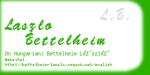 laszlo bettelheim business card